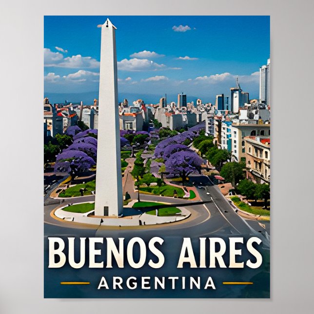 Affiche Grands Boulevards de Buenos Aires et Élégance Arge (Devant)