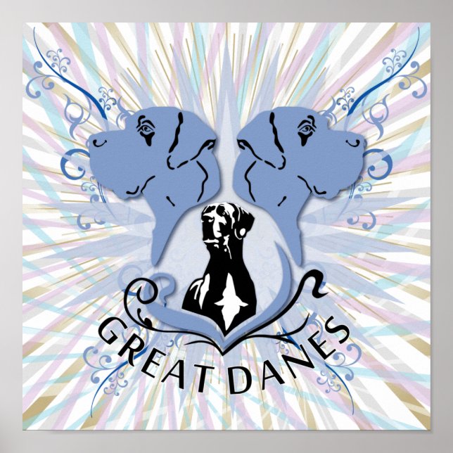 Affiche Grands Danois (Devant)