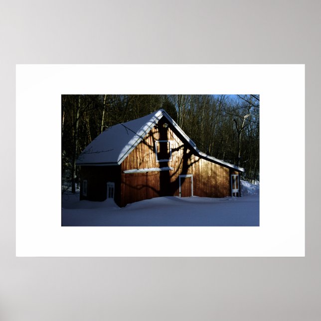 Affiche grange avec ombre (Devant)