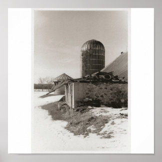 Affiche Grange effondrée