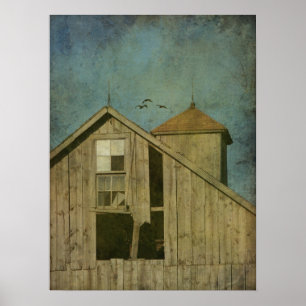 Affiche Grange rurale Iowa 5