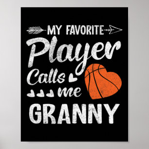 Affiche Granny Bysketbyll Mon Joueur Favori M'Appelle Gran
