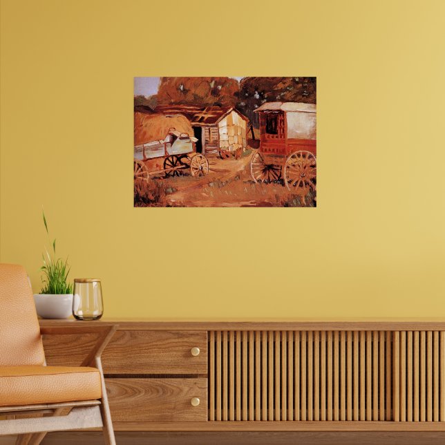 Affiche Grant Wood - Les Horsetraders (Salon 2)