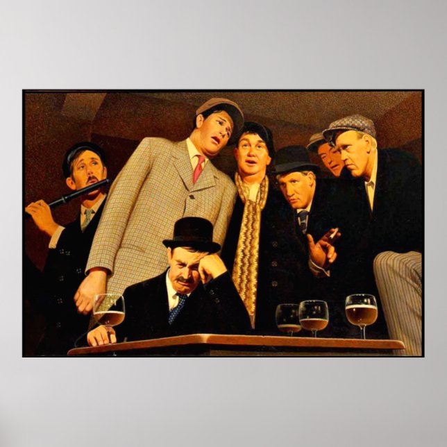 Affiche Grant Wood - Sentimental Ballad (Devant)