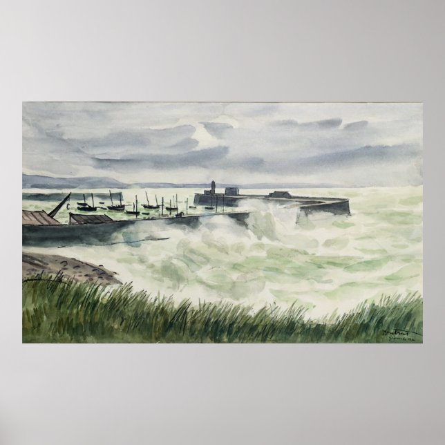 Affiche Granville, Sea Effect, 1936 (Devant)