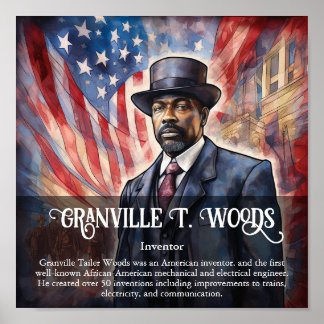 Affiche Granville T Woods Noir Histoire Mois Classe
