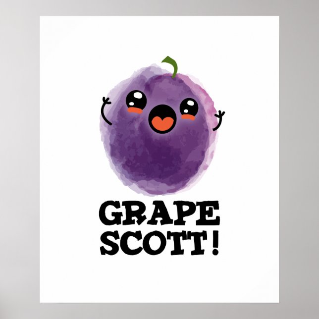 Affiche Graphe Scott Funny Fruit Graphe Pun (Devant)