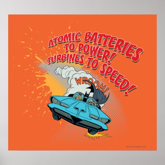 Affiche Graphique Batmobile (Devant)