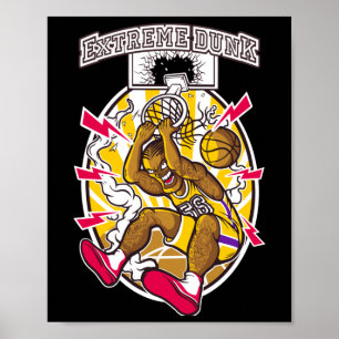 Affiche Graphique de basket-ball
