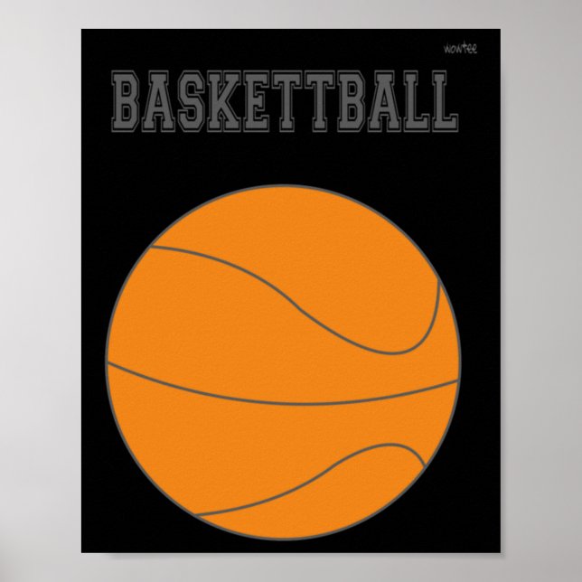 Affiche Graphique de basket-ball #1 (Devant)