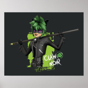 Affiche Graphique de caractère noir de la bande de rebond