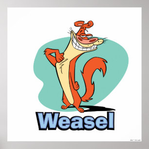 Affiche Graphique de caractères de fidélité de Weasel