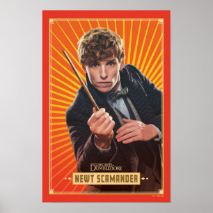 Affiche Graphique de caractères Newt Scamander