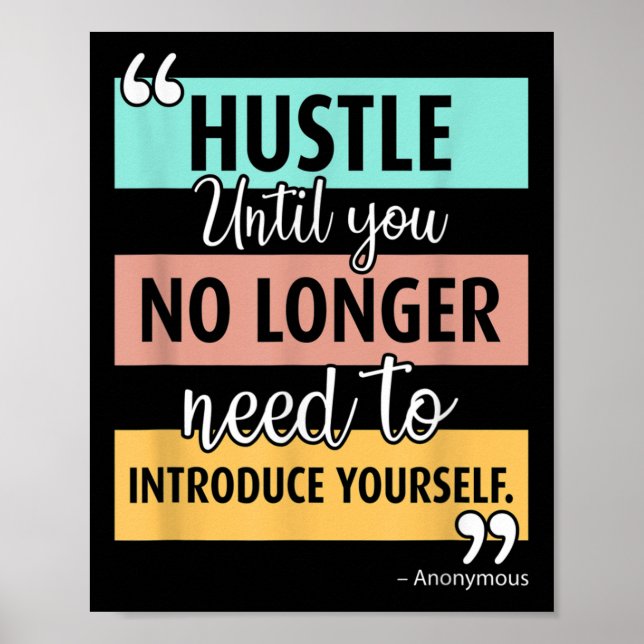 Affiche Graphique de citation d'occasion motivationnelle (Devant)