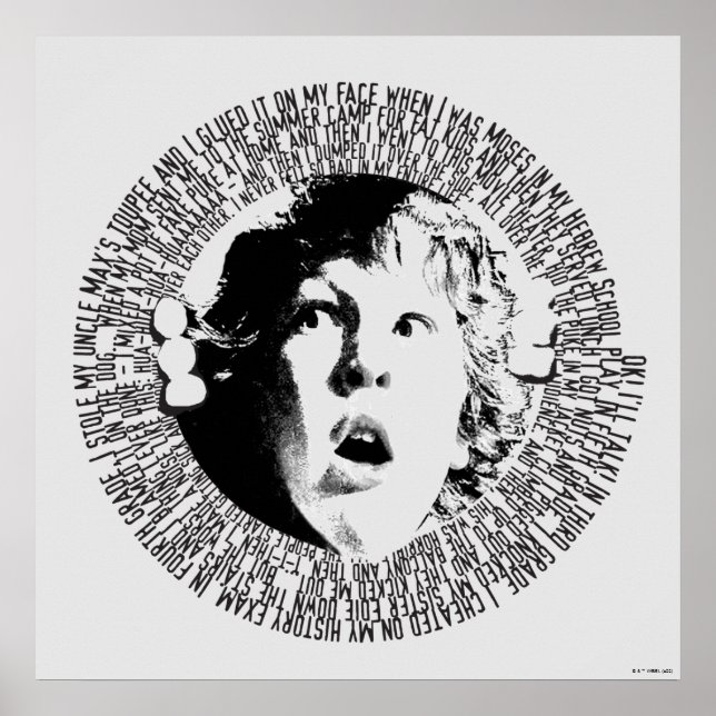 Affiche Graphique de confession des Goonies Chunk (Devant)