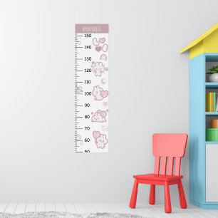 Affiche Graphique de croissance Cute Cat Kawaii