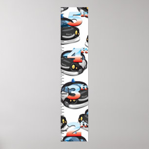 Affiche Graphique de croissance de la police