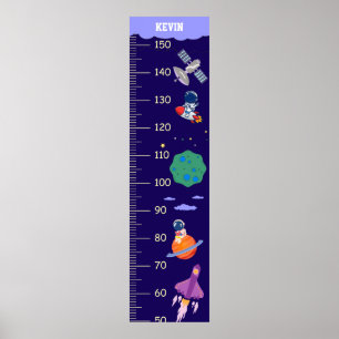 Affiche Graphique de croissance de l'espace