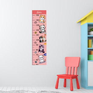 Affiche Graphique de croissance des chats mignons