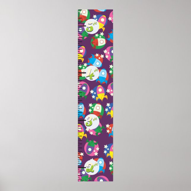 Affiche Graphique de croissance des roquettes. (Devant)