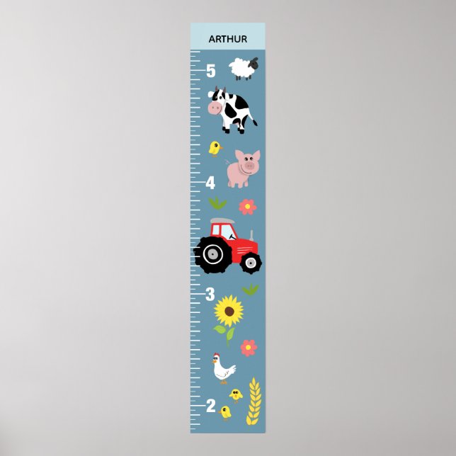 Affiche Graphique de croissance des tracteurs agricoles ru (Devant)