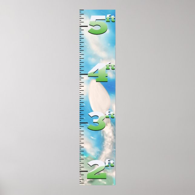 Affiche Graphique de croissance du lancement de fusées (Devant)