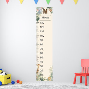 Affiche Graphique de croissance M Monogramme personnalisé 