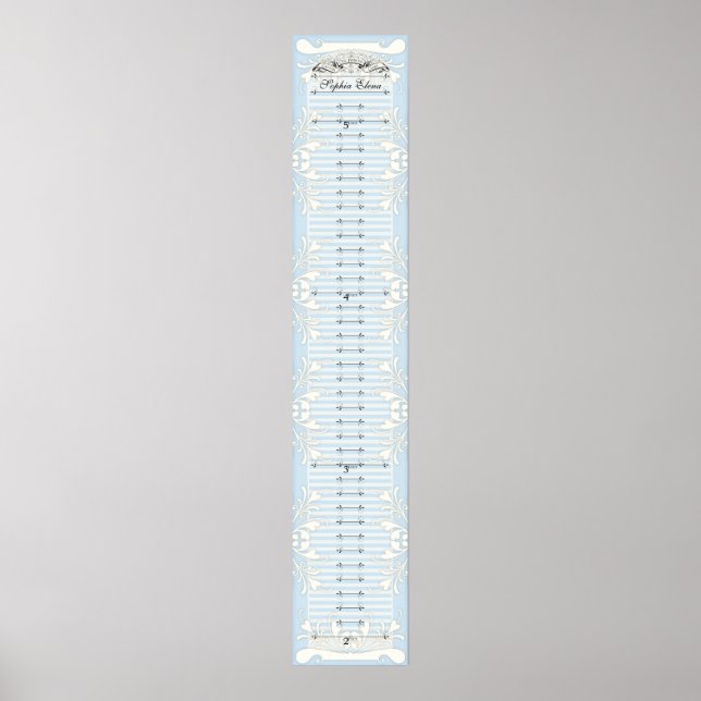 Affiche Graphique de croissance - Notre coeur princesse to (Devant)