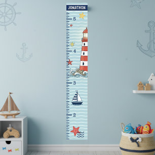 Affiche Graphique de croissance Phare maritime et étoile d