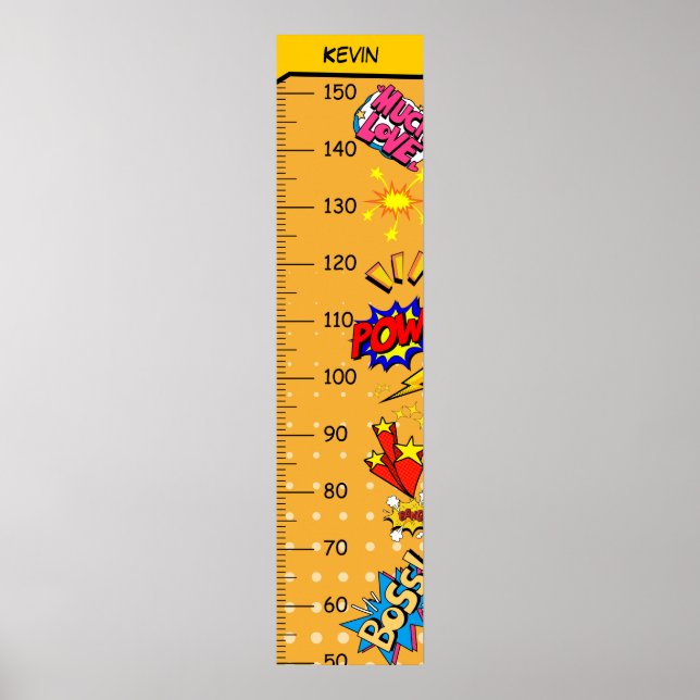 Affiche Graphique de croissance rétro (Devant)