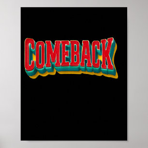 Affiche Graphique de déclaration de retour génial