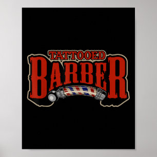 Affiche Graphique de devis de coiffure en barbier à tatoua