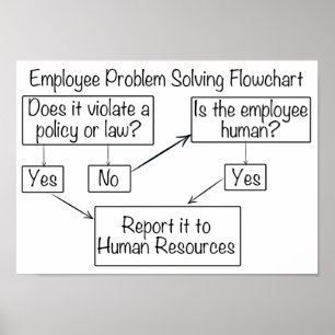 Affiche Graphique de flux des ressources humaines du solve