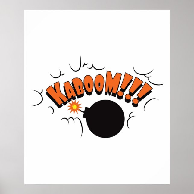 Affiche Graphique de Kaboom Pop Art (Devant)