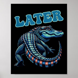 Affiche Graphique de l'alligator Gator