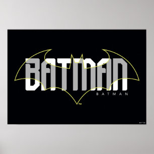 Affiche Graphique de nom haute technologie Batman