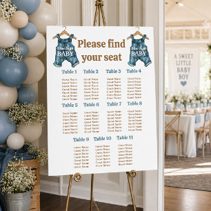 Affiche Graphique de placement de salle pour Baby Shower p