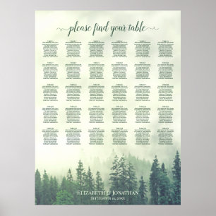 Affiche Graphique de placement des invités de mariage de 3