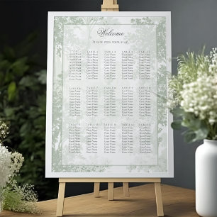 Affiche Graphique de placement des invités de mariage Toil