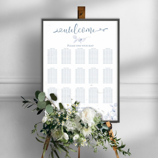 Affiche Graphique de placement simple pour réception de ma (Créateur téléchargé)