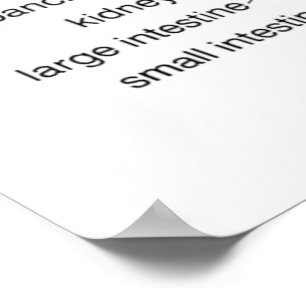 Affiche Graphique de réflexologie 24X36"