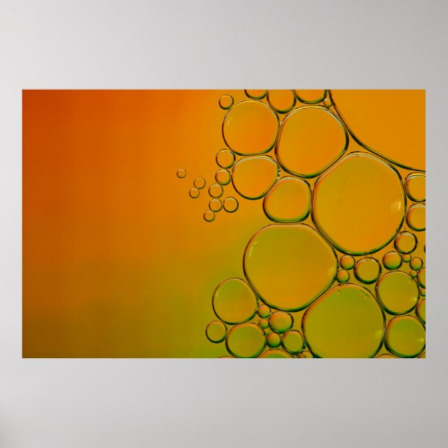 Affiche Graphique de rosée d'eau (Devant)