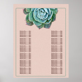 Affiche Graphique de sièges de Mariage brillant