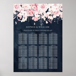 Affiche Graphique de sièges de Mariage de table Flush & Na