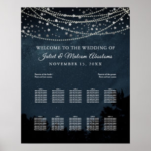 Affiche Graphique de sièges PixDezines Stars+Light Strings