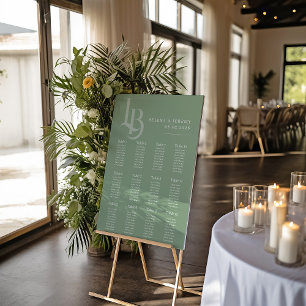 Affiche Graphique de sièges verts de la taille   Géométriq