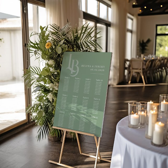 Affiche Graphique de sièges verts de la taille | Géométriq (Créateur téléchargé)