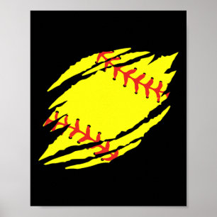 Affiche Graphique de softball _1