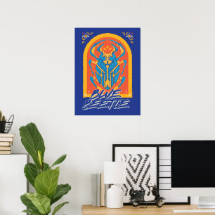 Affiche Graphique de Talavera de scarabée bleu