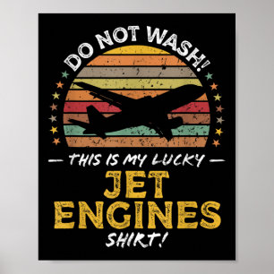 Affiche Graphique des devis d'avion amusant des moteurs à